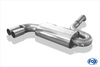 Fox Edelstahl Sportauspuff Ø70mm Audi Urquattro 2x76mm rund scharf gerade