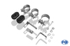 Fox Edelstahl Duplex Sportauspuff BMW 1er E81 E87 118d 120d 2x76mm rund eingerollt gerade mit Absorber