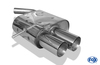 Fox Edelstahl Sportauspuff BMW 1er E81 E87 118d u. 120d 2x76mm rund scharf gerade