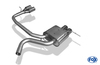 Fox Edelstahl Duplex Sportauspuff BMW 1er E81 E87 118d 120d 2x76mm rund eingerollt gerade mit Absorber