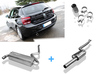Fox Edelstahl Sportauspuff-Komplettanlage ab Kat BMW 1er F20 F21 3-Tür 5-Tür 114i 116i 1x76mm rund eingerollt abgeschrägt