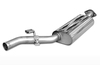 Fox Edelstahl Sportauspuff-Komplettanlage ab Kat BMW 3er E36 316i u. 318Ti Compact 2x76mm rund scharf gerade