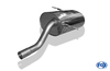 Fox Edelstahl Sportauspuff BMW 3er E36 316i u. 318Ti Compact 2x80mm rund eingerollt gerade mit Absorber