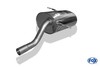 Fox Edelstahl Sportauspuff-Komplettanlage ab Kat BMW 3er E36 316i u. 318Ti Compact 2x80mm rund eingerollt gerade mit Absorber