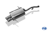 Fox Edelstahl Sportauspuff BMW 3er E36 316Ti Compact 2x80mm rund eingerollt gerade mit Absorber