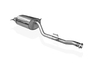 Fox Edelstahl Sportauspuff BMW 3er E36 316Ti Compact 2x76mm rund scharf gerade