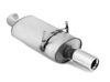 Fox Edelstahl Sportauspuff BMW 3er E36 318is Limousine u. Coupe 1x90mm rund eingerollt gerade mit Absorber