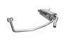 Fox Edelstahl Duplex Sportauspuff BMW 3er E36 Limo Touring Coupe Cabrio 2x76mm rund scharf gerade