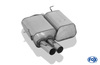 Fox Edelstahl Sportauspuff BMW 3er E46 316Ti u. 318Ti Compact 2x76mm rund scharf gerade