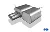 Fox Edelstahl Racing-Komplettanlage ab Kat BMW 3er E46 316Ti u. 318Ti Compact 2x80mm rund eingerollt gerade mit Absorber