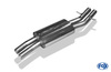 Fox Edelstahl Sportauspuff-Komplettanlage ab Kat BMW 3er E46 318i 320i 325i 328i Limousine/ Touring/ Coupe/ Cabrio 2x76mm rund eingerollt gerade mit Absorber