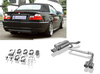 Fox Edelstahl Duplex Sportauspuff BMW 3er E46 320i 323i 325i 328i 330i Limousine/Touring/Coupe/Cabrio 2x76mm rund scharf gerade