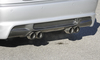 Fox Edelstahl Duplex Sportauspuff-Komplettanlage ab Kat BMW 3er E46 320i 323i 325i 328i M3-Optik je 2x90mm rund doppelwandig abgeschrägt