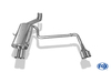 Fox Edelstahl Duplex Sportauspuff BMW 3er E46 320i 325i 330i Limousine/Touring/Coupe/Cabrio 2x76mm rund scharf gerade