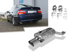 Fox Edelstahl Sportauspuff BMW 3er E46 320i 325i 330i Limousine/Touring/Coupe/Cabrio 2x76mm rund scharf gerade