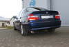 Fox Edelstahl Sportauspuff BMW 3er E46 320i 325i 330i Limousine/Touring/Coupe/Cabrio 2x76mm rund scharf gerade