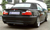 Fox Edelstahl Duplex Sportauspuff BMW 3er E46 320i 325i 330i Limousine/Touring/Coupe/Cabrio 2x76mm rund scharf gerade