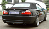Fox Edelstahl Duplex Sportauspuff-Komplettanlage ab Kat BMW 3er E46 323i 325i 330i Limousine/ Touring/ Coupe/ Cabrio 2x76mm rund scharf gerade