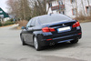 FOX Edelstahl Duplex Racing-Auspuffanlage BMW 5er 550i F10 F11 Limousine u. Touring je 2x90mm rund eingerollt abgeschrägt