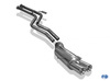 Fox Edelstahl Racing-Komplettanlage ab Kat BMW 5er E34 530i 535i Limousine u. Touring 2x80mm rund eingerollt gerade mit Absorber
