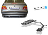 Fox Edelstahl Duplex Sportauspuff BMW 5er E39 Limousine 2x76mm rund eingerollt gerade mit Absorber