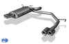 Fox Edelstahl Duplex Sportauspuff BMW 5er E39 Limousine 2x76mm rund eingerollt gerade mit Absorber