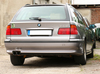Fox Edelstahl Sportauspuff BMW 5er E39 Touring 2x76mm rund scharf gerade