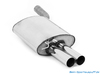Fox Edelstahl Sportauspuff BMW 5er E60 E61 520d Limousine u. Touring 2x76mm rund scharf gerade Fox Edelstahl Sportauspuff BMW 5er E60 E61 520d Limousine u. Touring 2x76mm rund scharf gerade