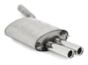 Fox Edelstahl Sportauspuff BMW 5er E60 E61 520d Limousine u. Touring 2x76mm rund eingerollt gerade mit Absorber Fox Edelstahl Sportauspuff BMW 5er E60 E61 520d Limousine u. Touring 2x76mm rund eingerollt gerade mit Absorber
