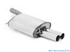 Fox Edelstahl Sportauspuff BMW 5er E60 E61 520d Limousine u. Touring 2x76mm rund scharf gerade
