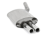 Fox Edelstahl Sportauspuff BMW 5er E60 E61 520d Limousine u. Touring 2x76mm rund eingerollt gerade mit Absorber