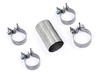 Fox Edelstahl Racing-Komplettanlage ab Kat BMW 5er E60 E61 520i 523i 525i 530i 2x76mm rund eingerollt gerade mit Absorber