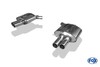 Fox Edelstahl Duplex Sportauspuff BMW 5er F10 535i Limousine je 2x80mm rund eingerollt gerade