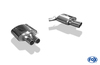Fox Edelstahl Duplex Sportauspuff BMW 5er F10 535i Limousine je 2x80mm rund eingerollt gerade