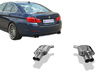 Fox Edelstahl Duplex Sportauspuff BMW 5er F10 F11 535d Limousine/Touring 2x90mm rund scharf gerade