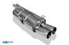 Fox Edelstahl Sportauspuff-Komplettanlage ab Kat BMW 7er E32 740i 2x76mm rund scharf gerade