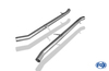 Fox Edelstahl Duplex Racing-Komplettanlage ab Kat BMW 7er E38 730i 735i 740i mit Endrohraussparung je 2x90mm rund eingerollt gerade mit Absorber