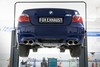 Fox Edelstahl Duplex Racing-Komplettanlage ab Kat BMW 5er E60 M5 Limousine je 2x115x85mm oval eingerollt abgeschrägt
