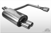 Fox Edelstahl Duplex Sportauspuff BMW X3 E83 2.5i 3.0i 2x76mm rund eingerollt gerade mit Absorber