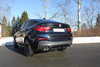 Fox Edelstahl Duplex Sportauspuff-Komplettanlage ab Kat BMW X4 F26 35i xDrive je 2x90mm rund eingerollt abgeschrägt mit Absorber