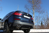 Fox Edelstahl Duplex Sportauspuff-Komplettanlage ab Kat BMW X4 F26 35i xDrive je 2x90mm rund eingerollt abgeschrägt mit Absorber