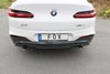FOX Edelstahl Duplex Sportauspuff inkl. Klappen BMW X4 G02 xDrive30i je 100mm rund doppelwandig abgeschrägt