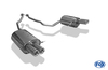 Fox Edelstahl Duplex Sportauspuff BMW X5 E53 2x76mm rund eingerollt gerade mit Absorber
