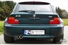 Fox Edelstahl Sportauspuff-Komplettanlage ab Kat BMW Z3 Roadster u. Coupe 2.0l 2.8l 2x70mm rund eingerollt gerade mit Absorber