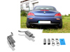 Fox Edelstahl Duplex Sportauspuff BMW Z4 E89 sDrive 35i Roadster je 100mm rund doppelwandig abgeschrägt