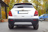 FOX Edelstahl Duplex Sportauspuff Chevrolet Trax AWD je 115x85mm oval eingerollt seitlich abgeschrägt mit Absorber