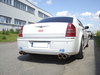 Fox Edelstahl Duplex Sportauspuff-Komplettanlage ab Kat Chrysler 300 C 3.0 CRD inkl. AWD Limousine/Kombi ab 04 2x100mm rund eingerollt abgeschrägt mit Absorber