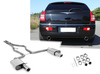 Fox Edelstahl Duplex Racing-Sportauspuffanlage ab Kat Chrysler 300 C 5.7l inkl. AWD Limousine/Kombi ab 04 je 100mm rund eingerollt abgeschrägt mit Absorber