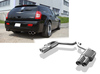 Fox Edelstahl Duplex Sportauspuff Chrysler 300 C SRT8 Limousine/Kombi ab 04 2x100mm rund eingerollt abgeschrägt mit Absorber