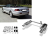 Fox Edelstahl Duplex Sportauspuff Chrysler Sebring Coupe & Cabrio Typ JR Bj.00-07 115x85mm oval eingerollt abgeschrägt mit Absorber